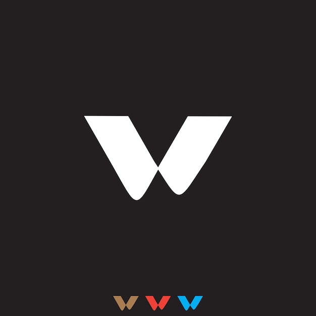 Diseño de logotipo abstracto mv o vm