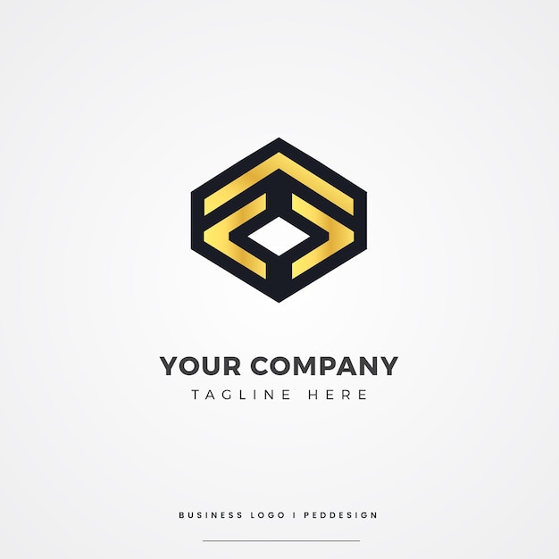 Diseño de logotipo abstracto de negocios