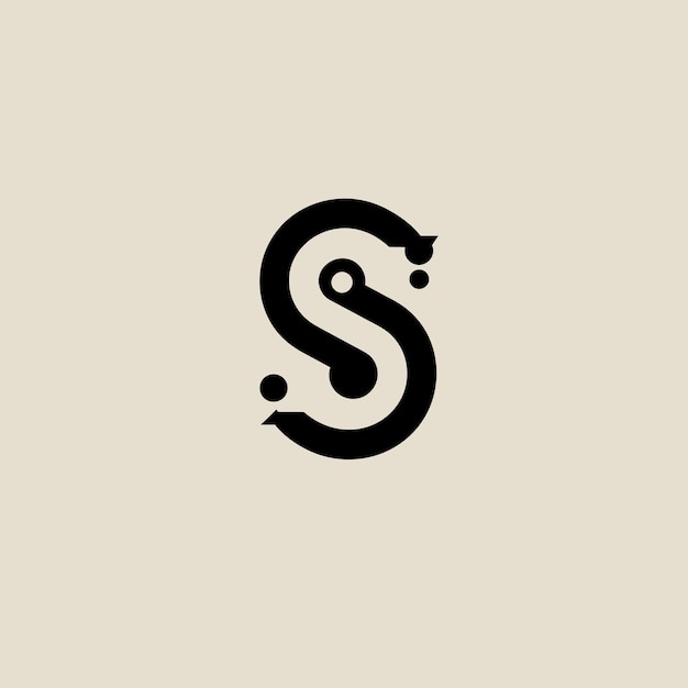 Diseño de logotipo abstracto S