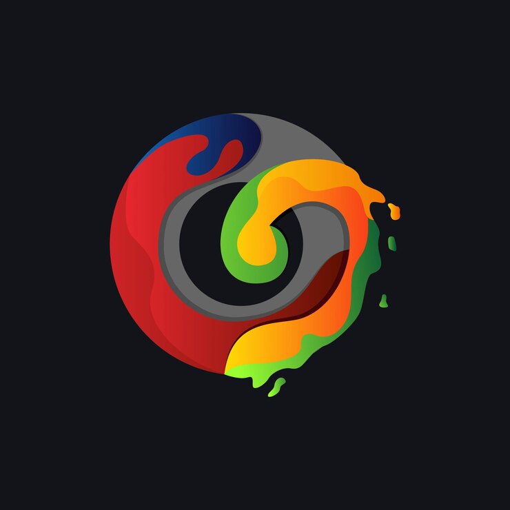Vector diseño de logotipo abstracto de salpicaduras de agua