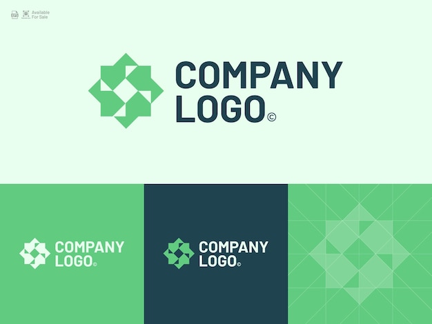 Vector diseño de logotipo abstracto para todo tipo de negocio o empresa.