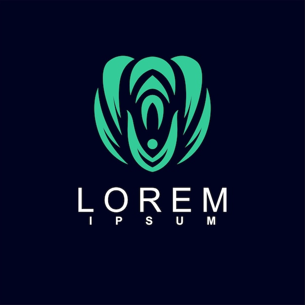 diseño de logotipo abstracto único y característico logotipo geométrico abstracto concepto de logotipo moderno y lindo