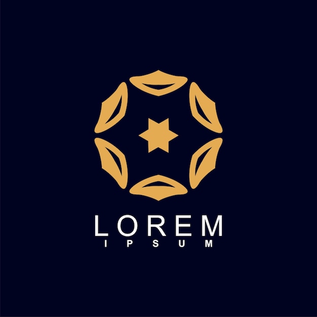 diseño de logotipo abstracto único y característico logotipo geométrico abstracto concepto de logotipo moderno y lindo