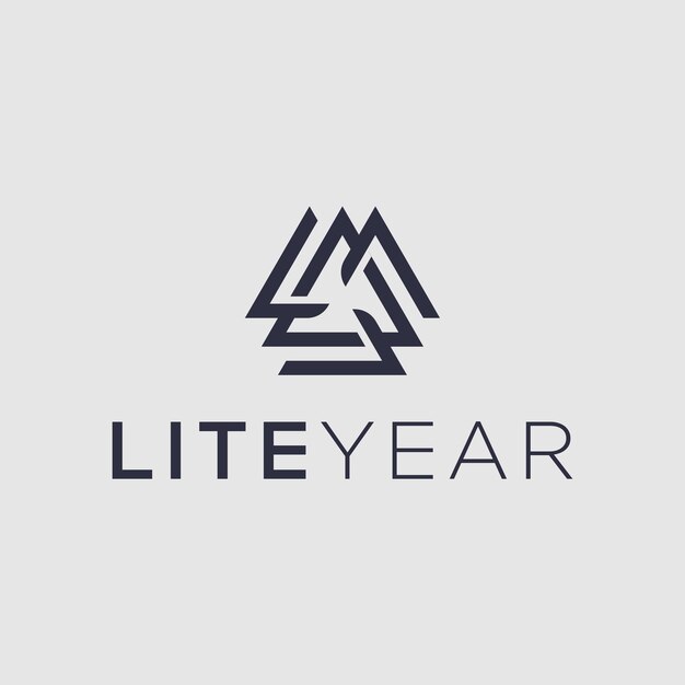 Diseño de logotipo abstracto de unidad de triángulo geométrico. Concepto de identidad empresarial de tecnología.