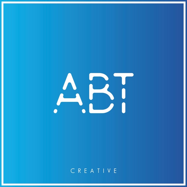 El diseño del logotipo de ABT Creative Vector Latter Minimal Latter Logo Premium Vector Ilustración Monograma