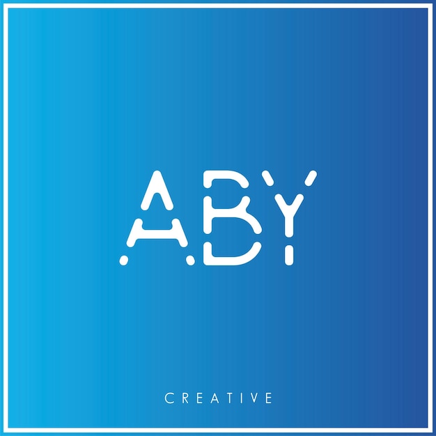 El diseño del logotipo de ABY Creative Vector Latter Minimal Latter Logo Premium Vector Ilustración Monograma