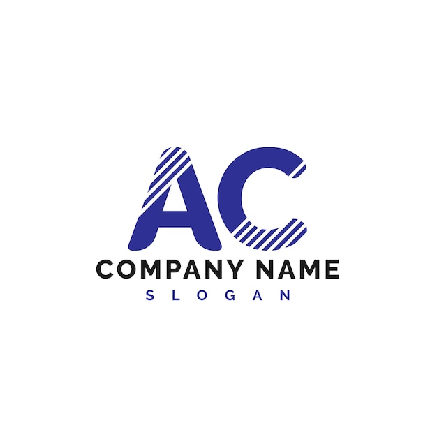 Diseño del logotipo AC Carta del logotipo Icono Vector Ilustración Vector