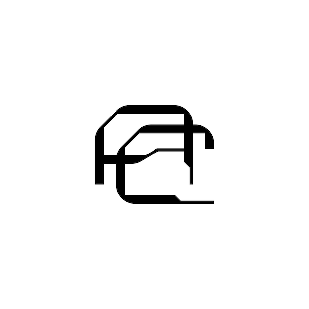 El diseño del logotipo AC monograma letra texto nombre símbolo monocromo logotipo carácter alfabeto logotipo simple
