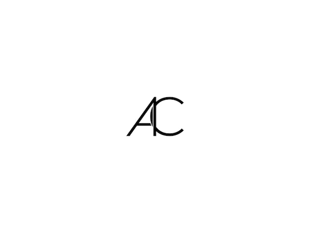 Vector diseño del logotipo de ac