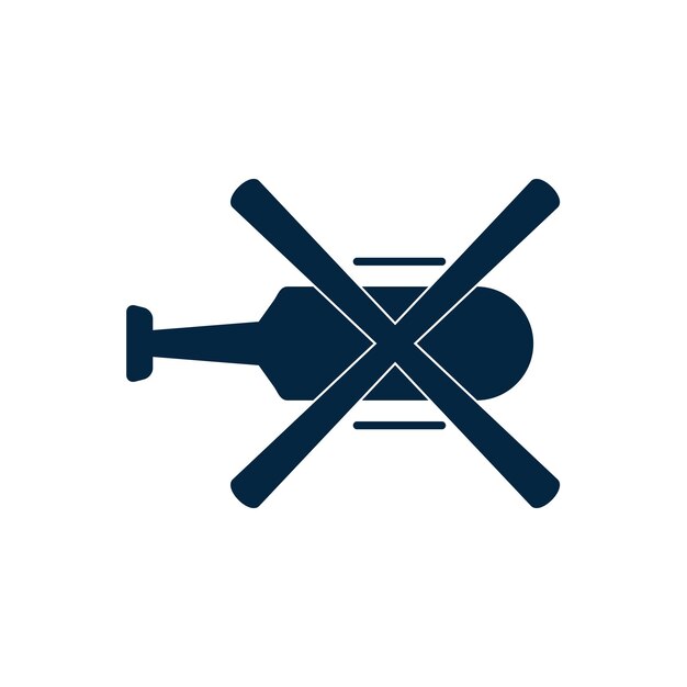 Diseño del logotipo de la academia de la escuela de vuelo de helicópteros