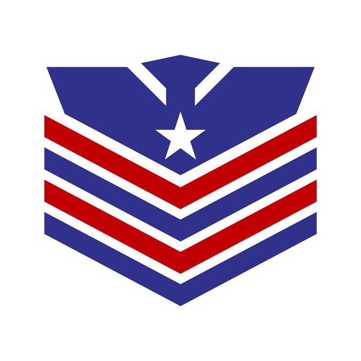 Vector diseño del logotipo de la academia militar