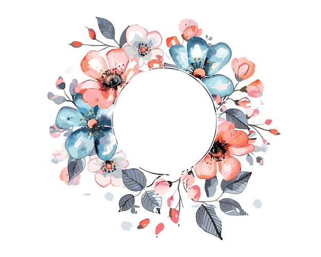 Diseño de logotipo de acuarela elegante, flor brillante, logotipo de aquarela elegante con arte vectorial de texto