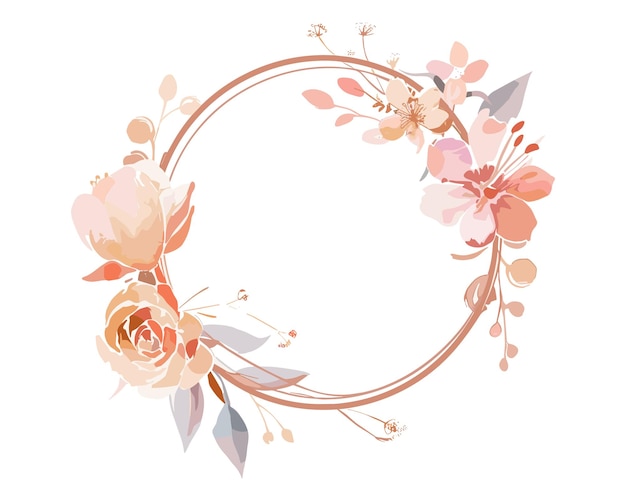 Diseño de logotipo de acuarela elegante, flor brillante, logotipo de aquarela elegante con arte vectorial de texto