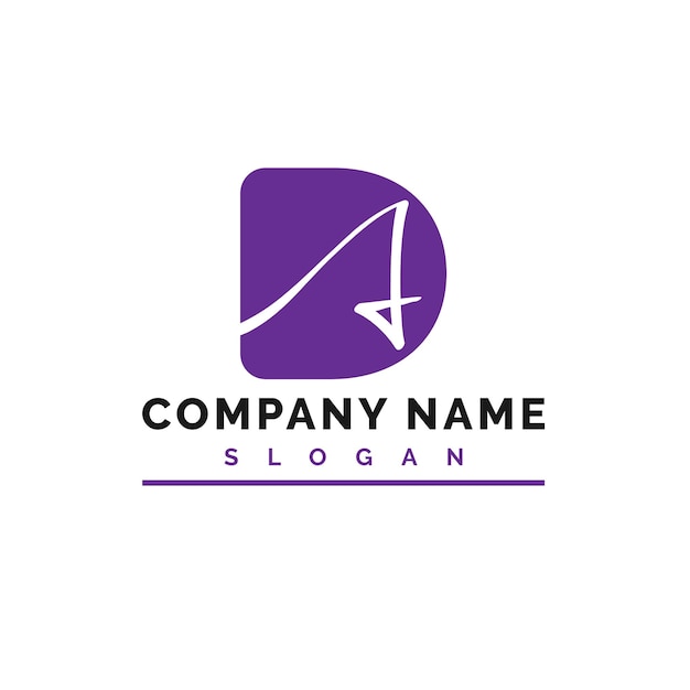 Diseño de logotipo AD Letra de logotipo Icon Vector Ilustración Vector