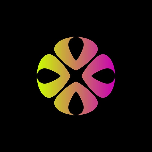 Diseño de logotipo de adorno elegante abstracto