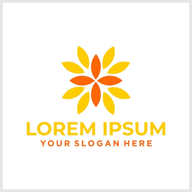 Diseño de logotipo de adorno elegante abstracto