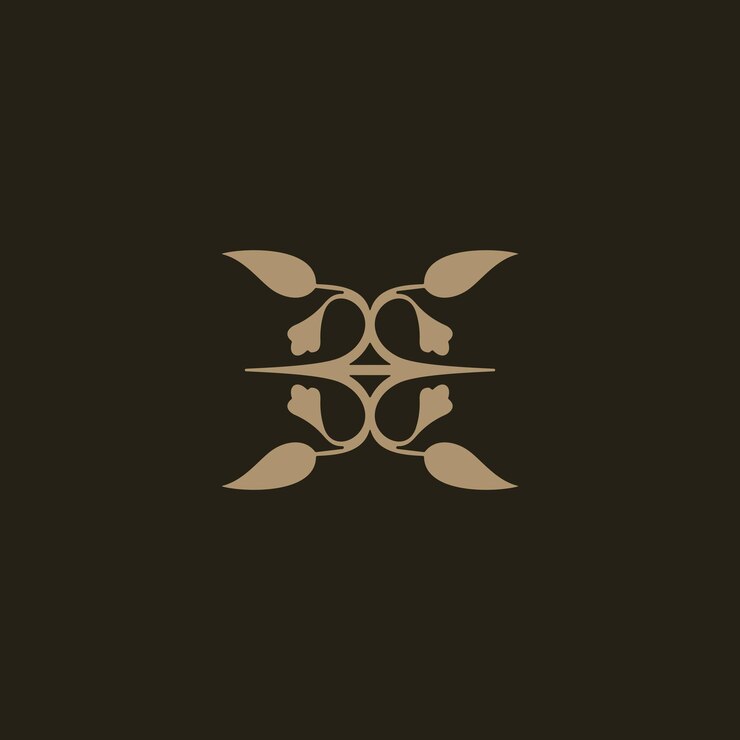 Diseño de logotipo de adorno flor universal.