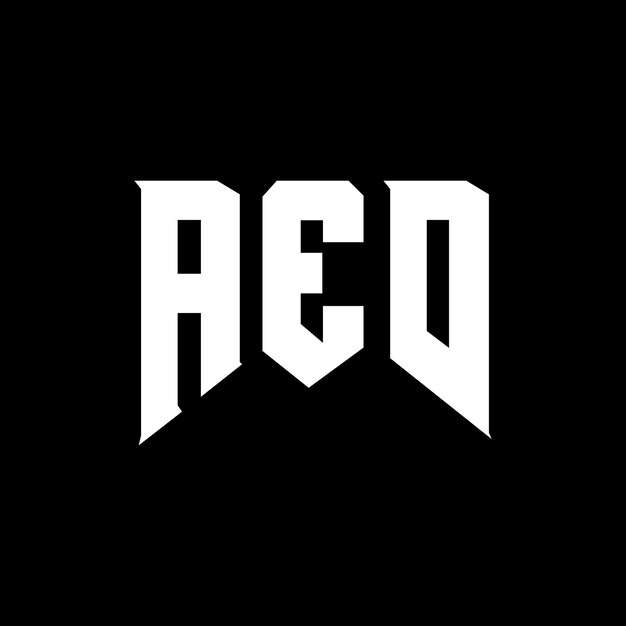 Diseño de logotipo AED para una empresa de tecnología AED diseño de logotipo combinación de colores blanco y negro AED logotipo vector AED diseño AED icono AED alfabeto AED tipografía logotipo diseño