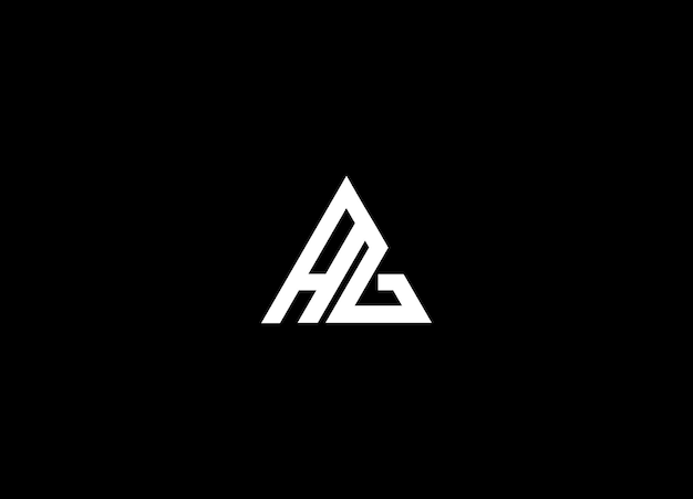 El diseño del logotipo de AG es un diseño vectorial de letras, un diseño de logotipo creativo y un diseño moderno de logotipo.