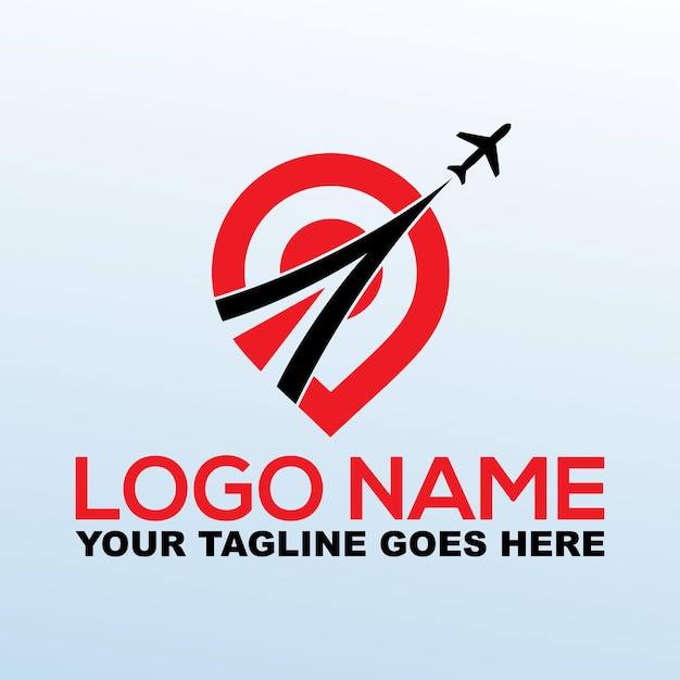 Diseño del logotipo de la agencia de viajes Ilustración vectorial de color moderno Logotipo de la empresa de comprobación de viajes de la agencia