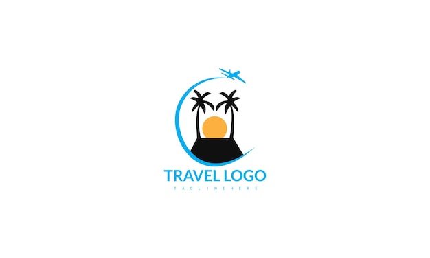Diseño del logotipo de la agencia de viajes Vector
