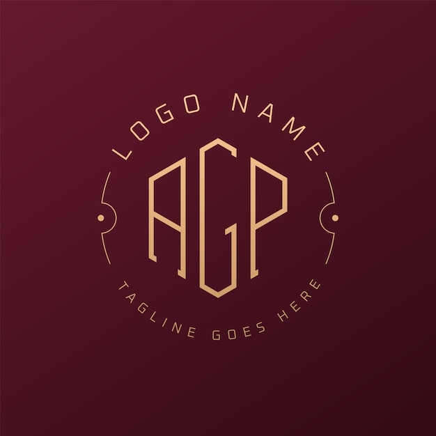 Diseño de logotipo de AGP de lujo Letra elegante AGP Monograma Logotipo minimalista Poligono plantilla de diseño de logotipo AGP