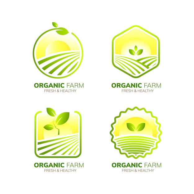 diseño de logotipo de agricultura para mascota e icono