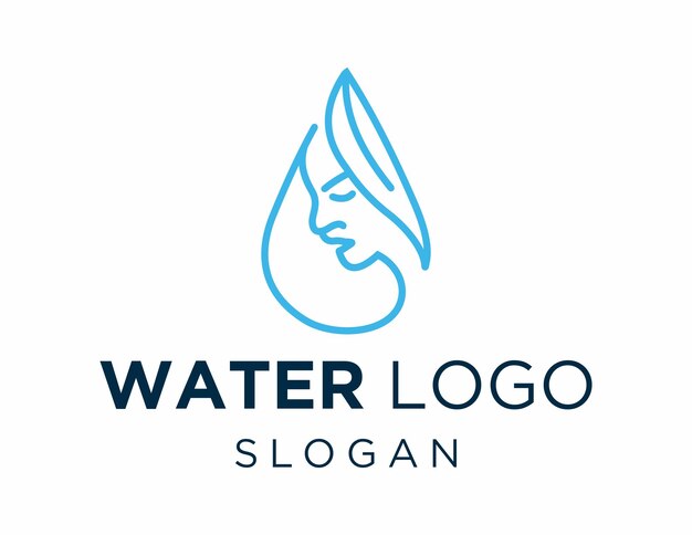 Vector diseño de logotipo de agua