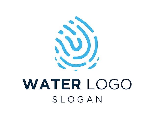 Diseño del logotipo del agua