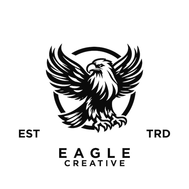 diseño del logotipo del águila ilustración del icono