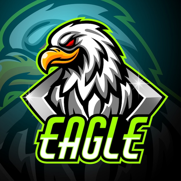 Diseño de logotipo águila mascota esport