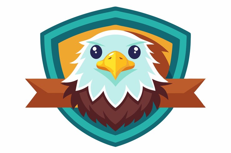 Diseño del logotipo del águila Moderno modelo de logotipo del aguila de los Estados Unidos Ilustración vectorial