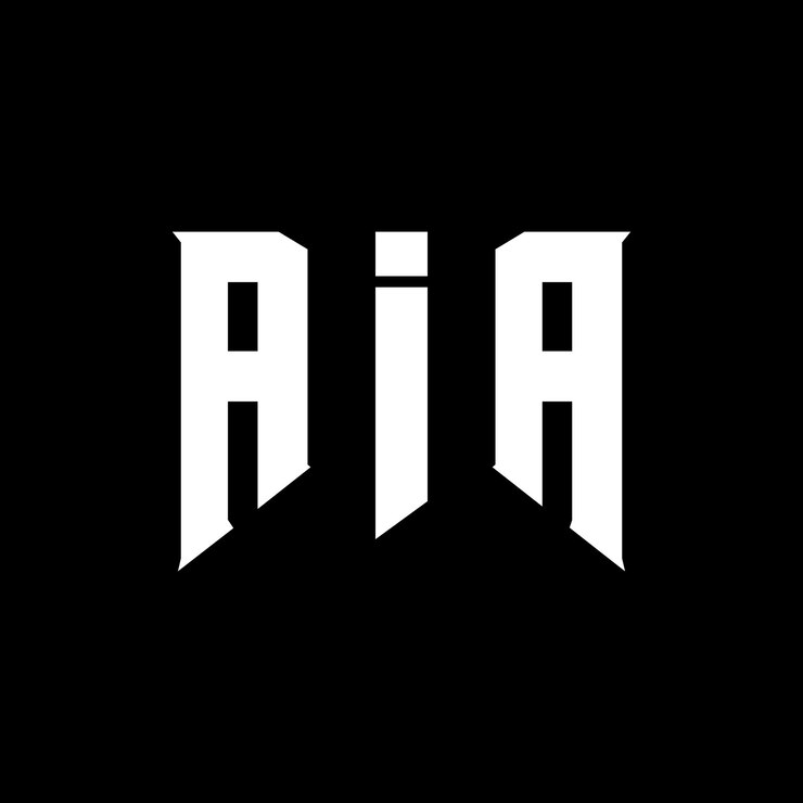 Vector diseño de logotipo aia para una empresa de tecnología aia diseño de logotipo combinación de colores blanco y negro aia logotipo vector aia diseño aia icono aia alfabeto aia tipografía diseño del logotipo