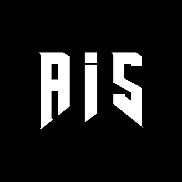 Diseño de logotipo AIS para una empresa de tecnología AIS diseño de logotipo combinación de colores blanco y negro AIS logotipo vector AIS diseño AIS icono AIS alfabeto AIS tipografía diseño del logotipo