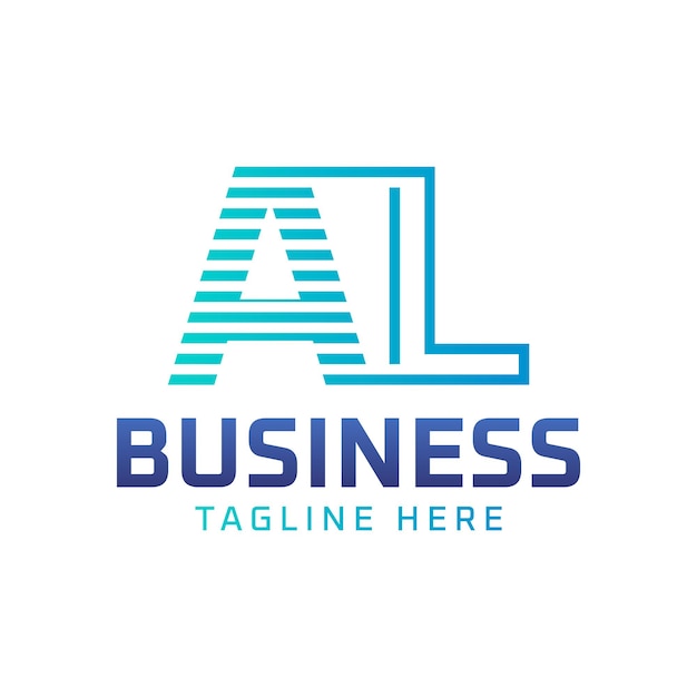 Diseño del logotipo AL Letra elegante y moderna Logotipo AL para negocios