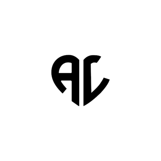 El diseño del logotipo AL monograma letra texto nombre símbolo monocromático logotipo alfabeto carácter logotipo simple
