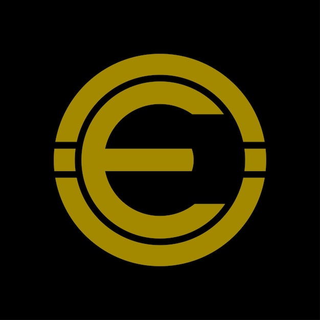Diseño del logotipo del alfabeto E