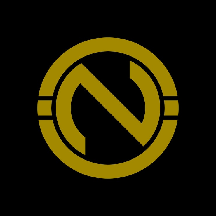 Vector diseño del logotipo del alfabeto n