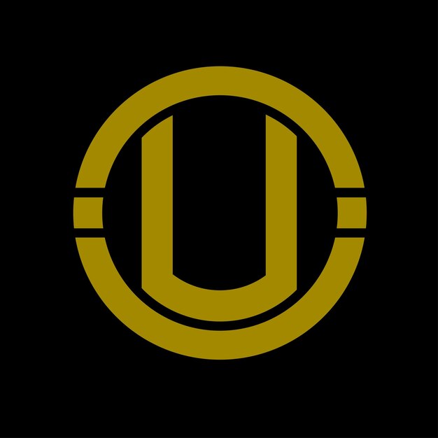 Diseño del logotipo del alfabeto U