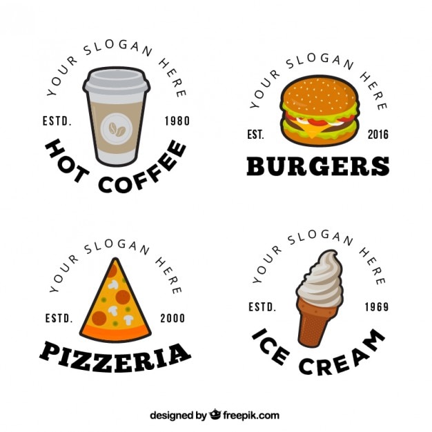 Diseño del logotipo de los alimentos