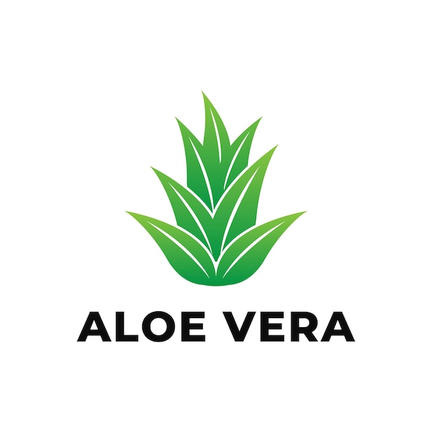 Diseño de logotipo de aloe vera idea creativa