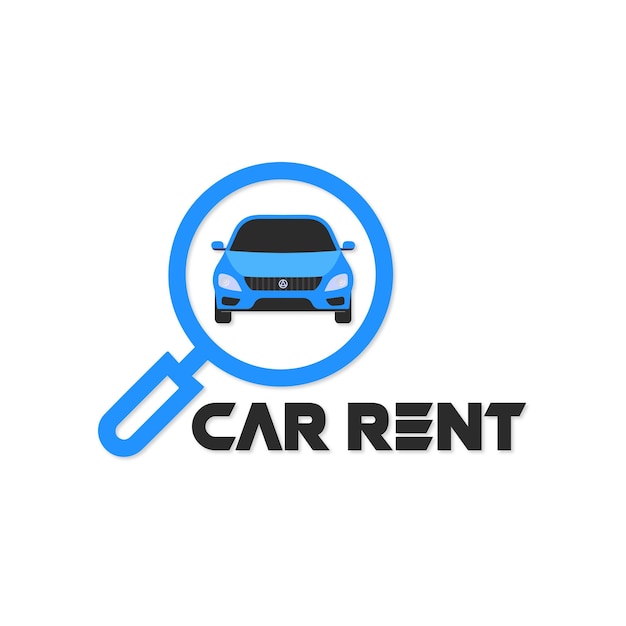 Diseño del logotipo de alquiler de automóviles