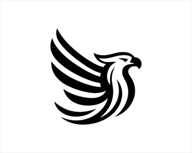 Diseño del logotipo americano del águila Ilustración vectorial del icono