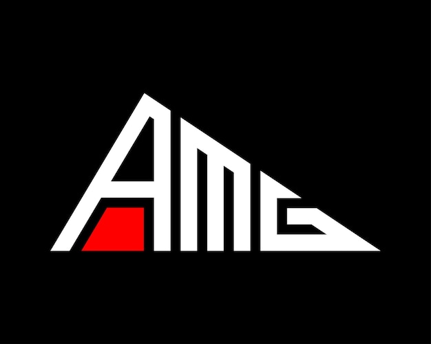 Diseño del logotipo de AMG en forma de triángulo