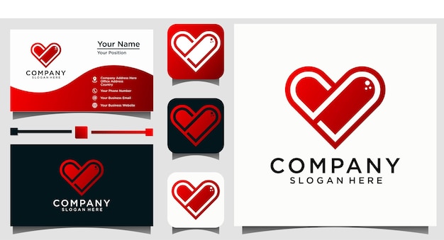 el diseño del logotipo del amor