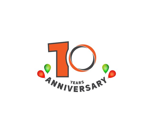 Diseño del logotipo del aniversario