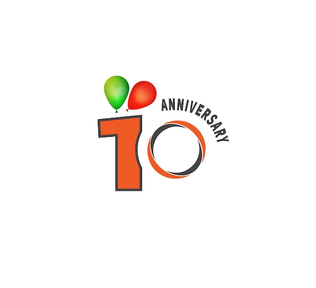 Diseño del logotipo del aniversario