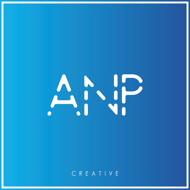 El diseño del logotipo de ANP Creative Vector Latter Minimal Latter Logo Premium Vector Ilustración Monograma