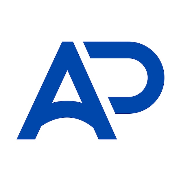 Diseño de logotipo de AP Diseño de logotipo de letra AP