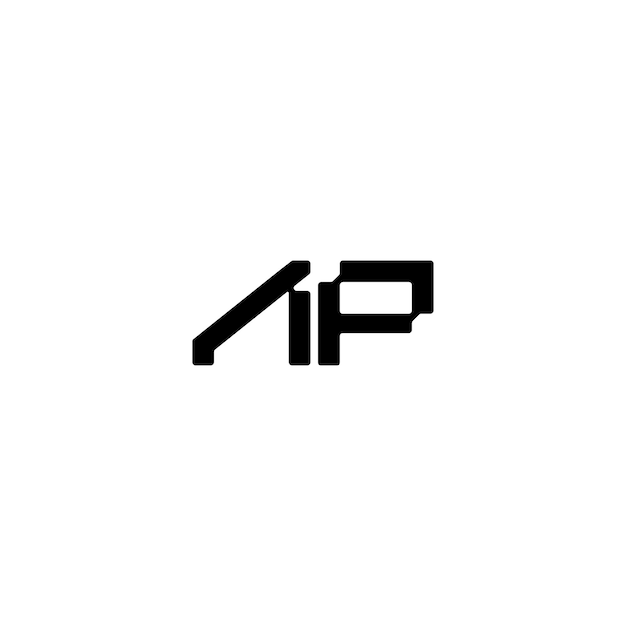 El diseño del logotipo AP monograma letra texto nombre símbolo monocromo logotipo carácter alfabeto logotipo simple